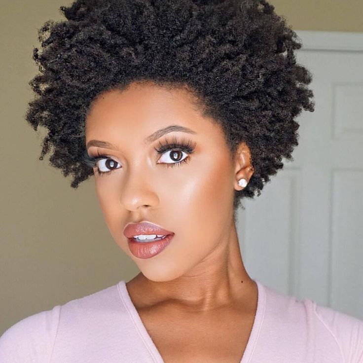 Afro short haircut