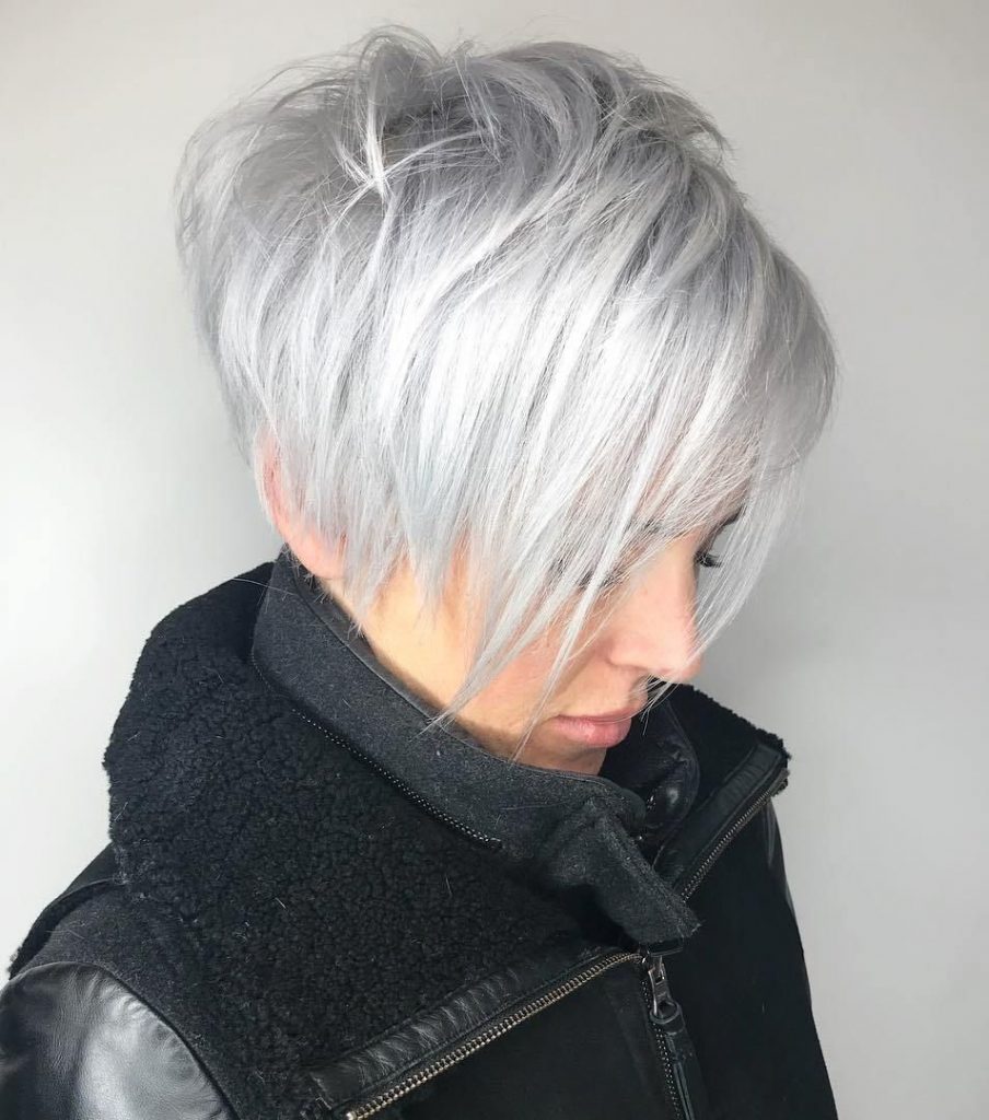 haircut ideas for white hair